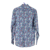 Vintage blue Olymp Casual Patterned Shirt - mens medium