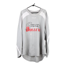  Vintage grey Silver Bullets Reebok Long Sleeve T-Shirt - mens large