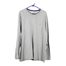  Vintage grey Tommy Hilfiger Long Sleeve T-Shirt - mens large
