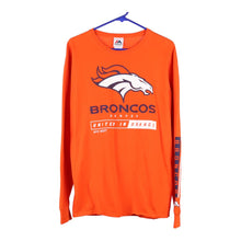  Vintageorange Denver Broncos Majestic Long Sleeve T-Shirt - mens large