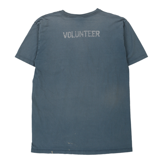 Dozer day, 2009 Volunteer Harley Davidson T-Shirt - Large Blue Cotton t-shirt Harley Davidson   