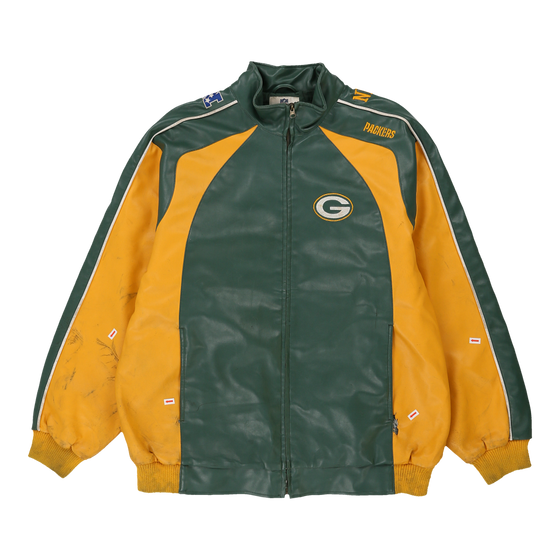 Green Bay Packers Nfl NFL Varsity Jacket - Large Green Polyester Blend varsity jacket Nfl   