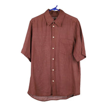  Vintage brown Americanino Short Sleeve Shirt - mens large