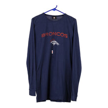  Vintage navy Denver Broncos Nfl Long Sleeve T-Shirt - mens medium