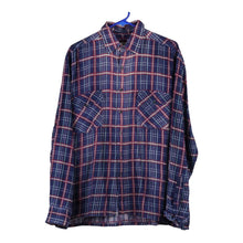  Vintage blue Gallop Flannel Shirt - mens large