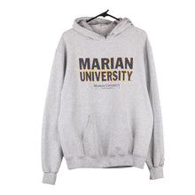  Marian University College Hoodie - Medium Grey Cotton Blend - Thrifted.com