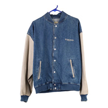  Vintage blue Id Wear Varsity Jacket - mens medium