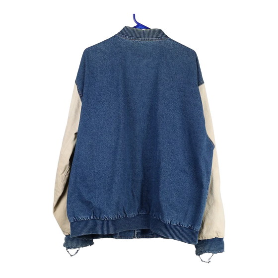 Vintage blue K-Products Varsity Jacket - mens x-large