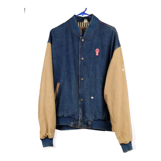 Vintageblue Turning Point Varsity Jacket - mens large