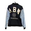 Vintageblack Anchor Blue Varsity Jacket - mens medium