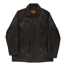  Vintage brown Timberland Leather Jacket - mens x-large