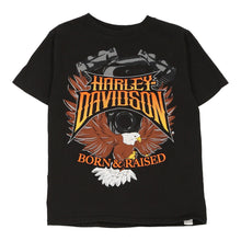  Vintage black Age - 5/6 Years Harley Davidson T-Shirt - boys x-small