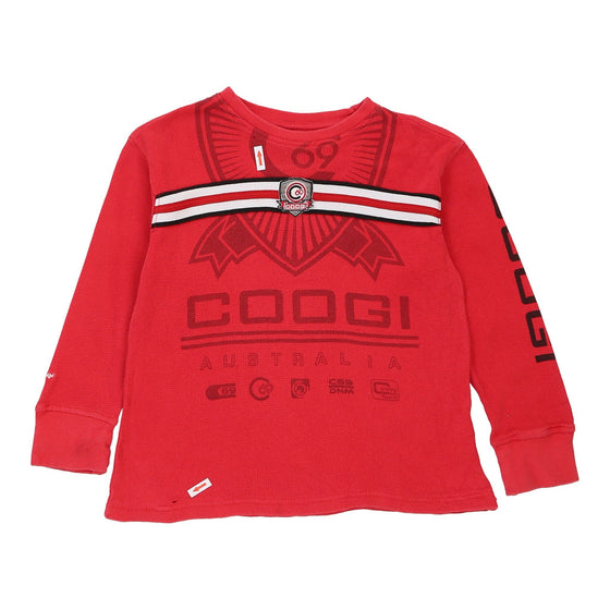 Vintage red Age -  7 Years Coogi Long Sleeve T-Shirt - boys small