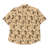 Faded Glory Hawaiian Shirt - Large Beige Cotton hawaiian shirt Faded Glory   