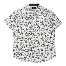  Michael Brandon Slim Fit Hawaiian Shirt - Small White Cotton hawaiian shirt Michael Brandon   