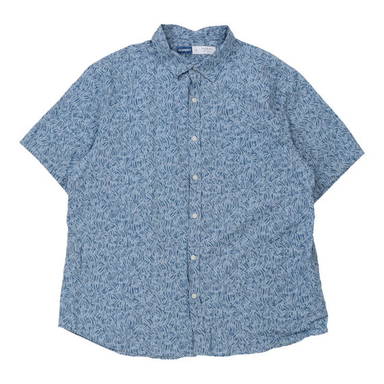 Old Navy Hawaiian Shirt - XL Blue Cotton Blend hawaiian shirt Old Navy   