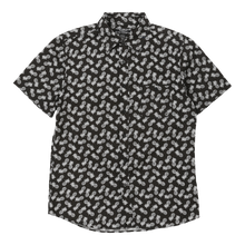  Courage Hawaiian Shirt - Large Black Cotton Blend hawaiian shirt Courage   