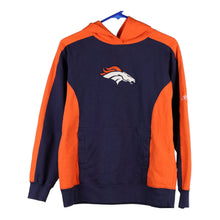  Denver Broncos Reebok NFL Hoodie - Medium Navy Cotton Blend - Thrifted.com