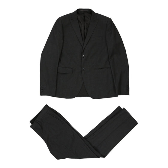 Vintage black Sonny Bono Full Suit - mens large