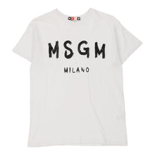  Vintage white Msgm T-Shirt - mens x-small