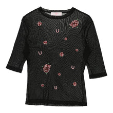  Vintage black Emanuel Ungaro T-Shirt - womens small