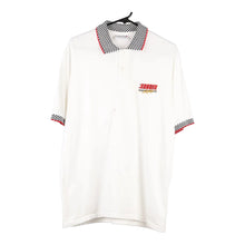  Vintage white Kroger Racing Crystal Springs Polo Shirt - mens x-large