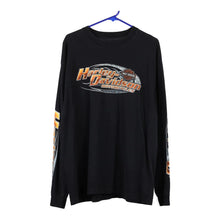  Vintage black Stratford, Cincinnati Harley Davidson Long Sleeve T-Shirt - mens xx-large