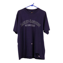  Vintage purple Mansfield, Ohio Harley Davidson T-Shirt - mens x-large