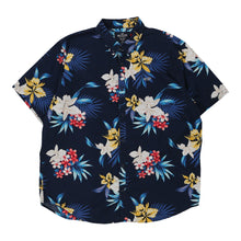  Vintage navy Hollister Hawaiian Shirt - mens xx-large