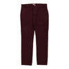 Vintage burgundy White Tab Levis Trousers - womens 34" waist