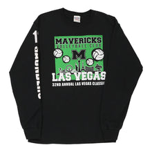  Vintage black Mavericks Volleyball Club Jerzees Sweatshirt - mens medium