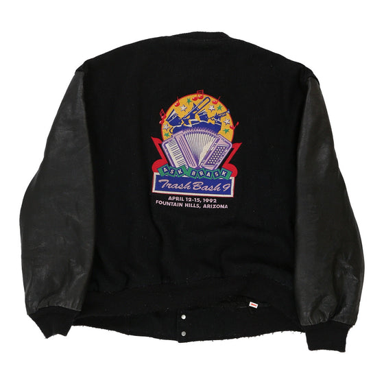 Vintage black Butwin Varsity Jacket - mens xxx-large