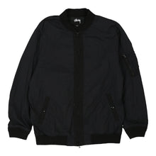  Stussy Jacket - Large Black Nylon zip up Stussy   