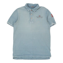  Vintage blue Napapijri Polo Shirt - mens large