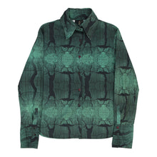  Vintage green Just Cavalli Patterned Shirt - womens small