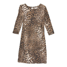  P.A.S.J.S. Animal print Midi Dress - Medium Brown Viscose - Thrifted.com