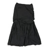 Via Del Teatro Maxi Strapless Dress - Medium Black Polyester - Thrifted.com