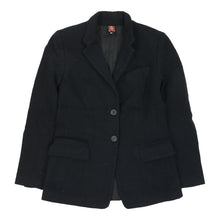  Dondup Blazer - Medium Black Wool Blend - Thrifted.com