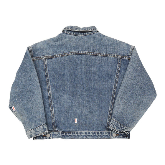 Guess Cropped Denim Jacket - Small Blue Cotton denim jacket Guess   