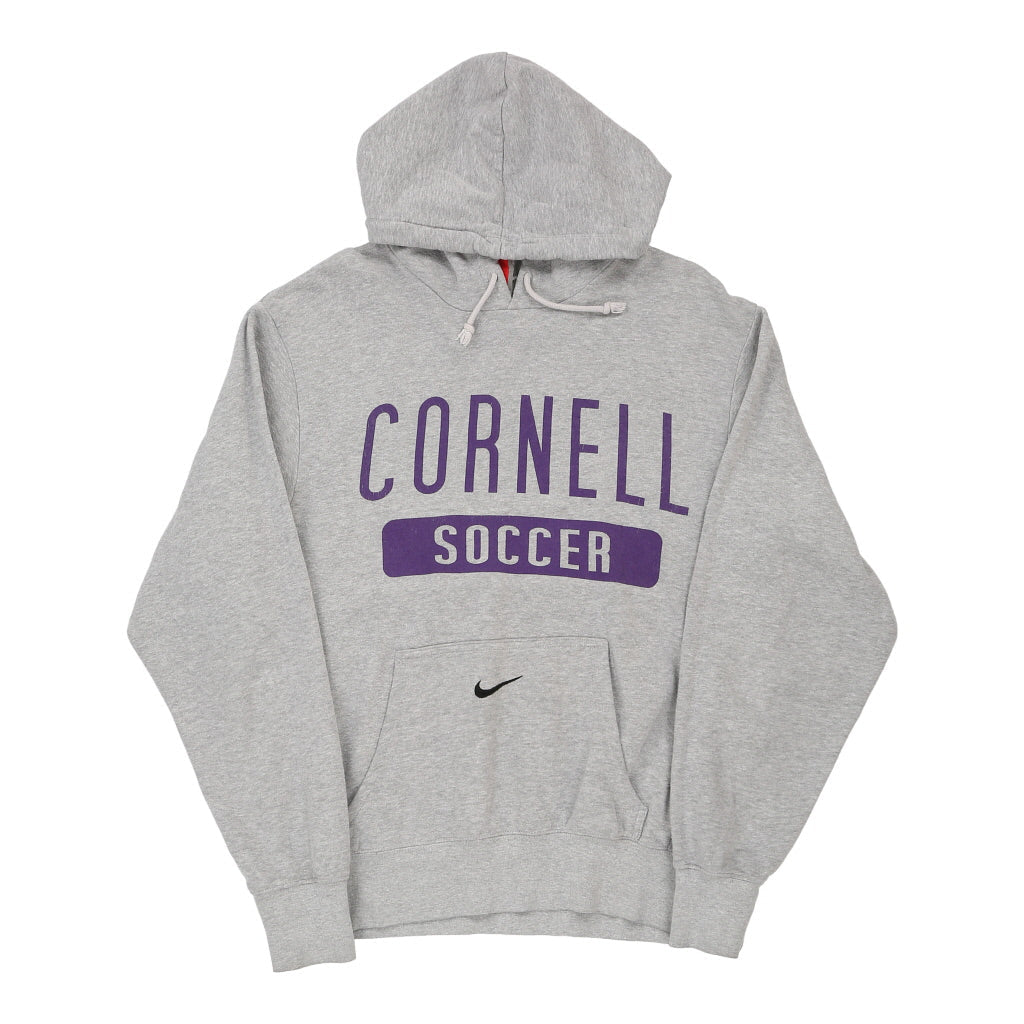 Cornell Soccer Nike Hoodie - Small Grey Cotton Blend – Thrifted.com
