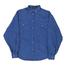  Les Copains Shirt - Medium Blue Cotton - Thrifted.com