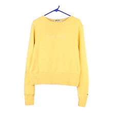  Vintage yellow Tommy Hilfiger Sweatshirt - womens large