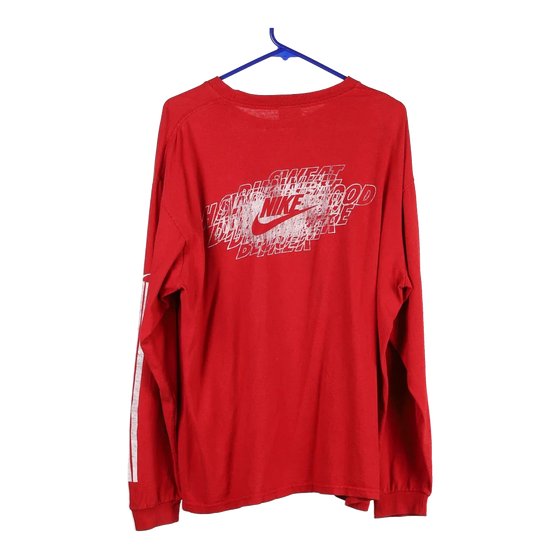 Vintage red Nike Long Sleeve T-Shirt - mens large