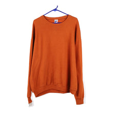  Vintage orange Russell Athletic Sweatshirt - mens x-large