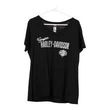  Vintage black Yorkton, Saskatchewan Harley Davidson T-Shirt - womens x-large