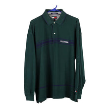  Vintage green Tommy Hilfiger Long Sleeve Polo Shirt - mens x-large