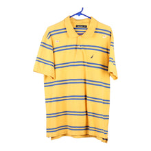  Vintage yellow Nautica Polo Shirt - mens large
