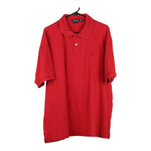  Vintage red Nautica Polo Shirt - mens x-large