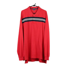  Vintage red Nautica Long Sleeve Polo Shirt - mens xx-large