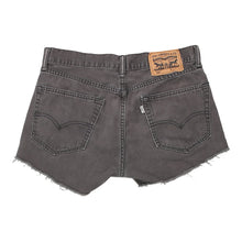  Vintage grey White Tab, 505 Levis Denim Shorts - womens 32" waist